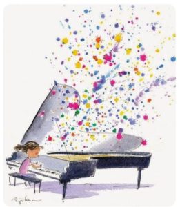 pianiste concert couleurs