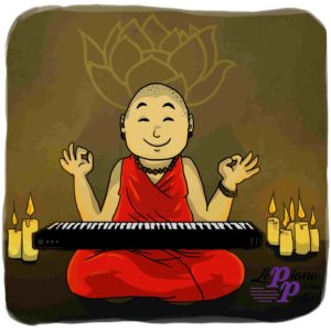 Moine pianiste zen